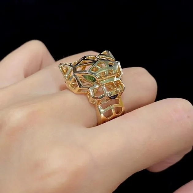 Bague jaguar en acier inoxydable