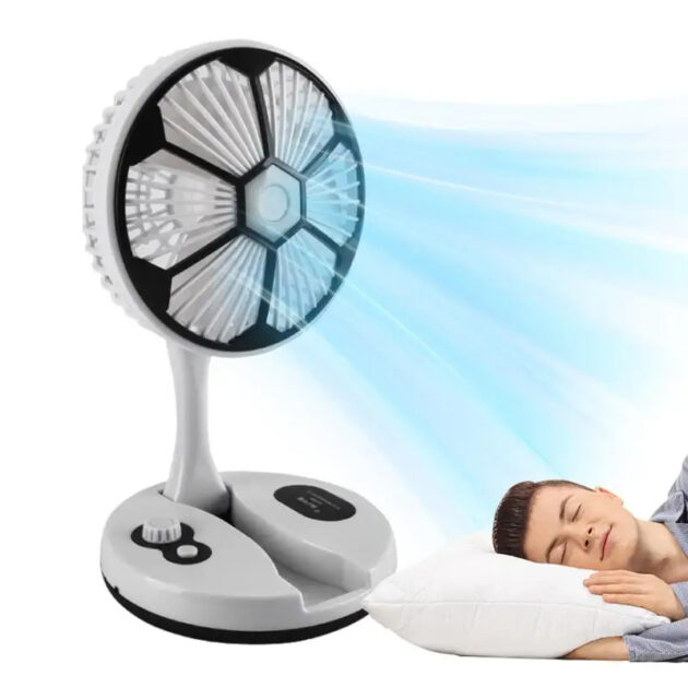 مروحة و ضوء سطح المكتب USB