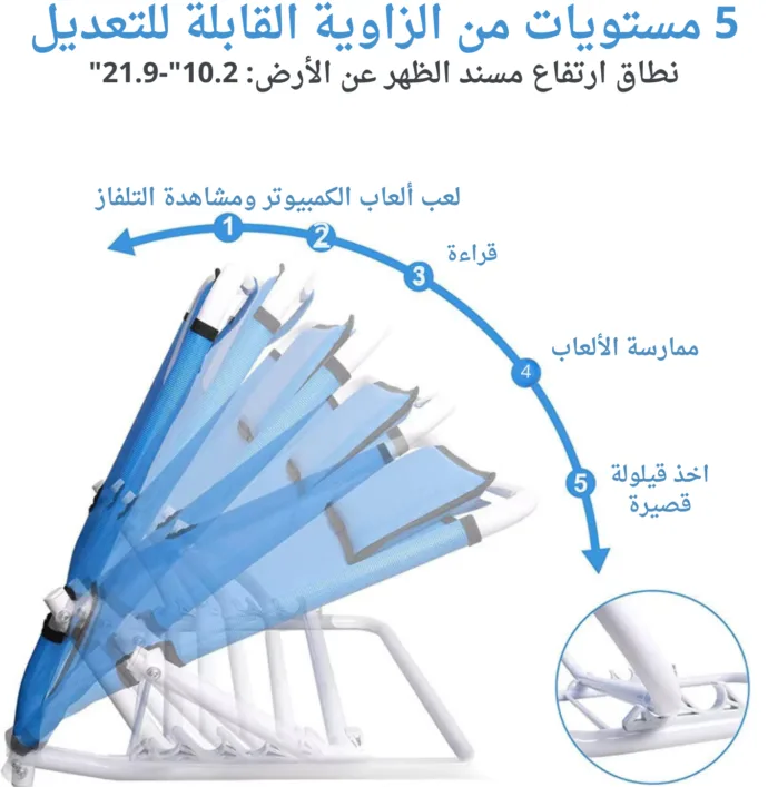 ⁦مسند ضهر سرير قابل للطي⁩ - الصورة ⁦6⁩