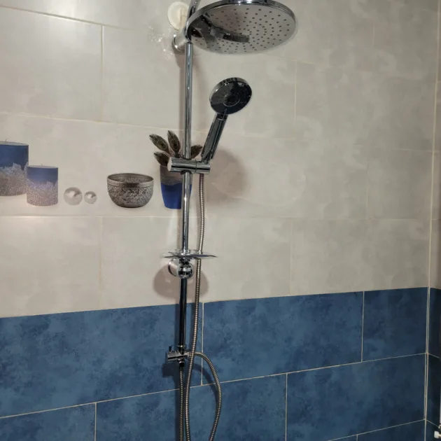 دش عصري مثبت على الحائط