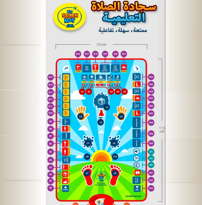 ⁦سجادة صلاة تفاعلية لتعليم الأطفال الصلاة⁩ - الصورة ⁦7⁩