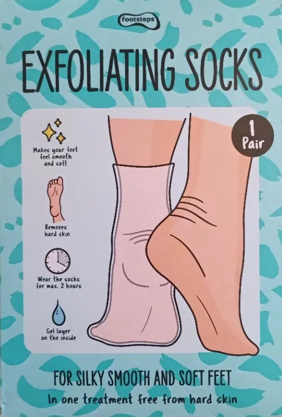 ⁦PAIRE CHAUSSETTES EXFOLIANTE زوج من الجوارب المقشرة للعناية المضادة للتصلب⁩ - الصورة ⁦2⁩