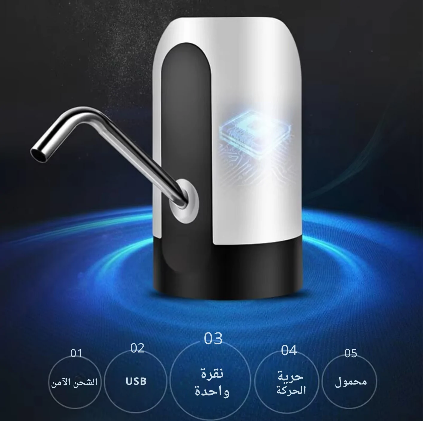 ⁦مضخة مياه كهربائية محمولة⁩ - الصورة ⁦2⁩